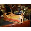 Image 1 : HAND CRAFTED WOOD SLED ORNAMENT /  SHELF