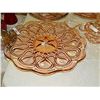 Image 1 : DEPRESSION GLASS - ROSE GLASS - PLATTER