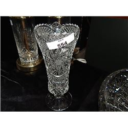 PIN WHEEL CRYSTAL - LARGE BUD VASE