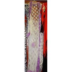 CLOTHING - SHEAR JUMP SUIT & COVER-UP - PURPLE/WHT