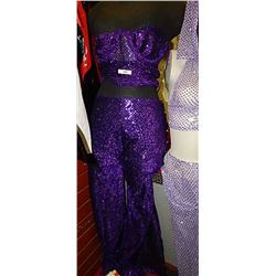 CLOTHING - PANTS AND TOP - DARK PURPLE