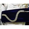 Image 1 : BRACLET - SILVER TONE - RHINESTONES - CLEAR