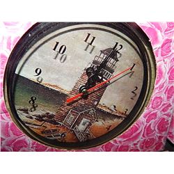LIGHT HOUSE CLOCK WITH LED LIGHTING LIGHT HOUSE INSIDE
