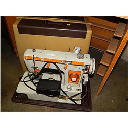 RETRO BROTHER SEWING MACHINE IN TRAVEL CASE