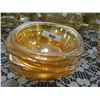 Image 1 : DEPRESSION GLASS - AMBER GLASS - DESERT DISHES - 4 TTL