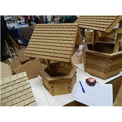 HAND CRAFTED WOOD WISHING WELL - 12"  POT - 19" TOTAL H