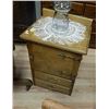 Image 1 : VINTAGE WASH STAND - 1 DOOR - 2 DRAWER - OAK