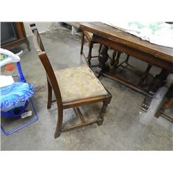 LATE DECO DINING CHAIR - 6 X BID