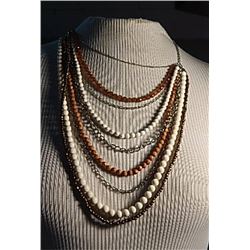 MULTI STRAND FASHION NECKLACE