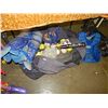 Image 1 : LARGE BAG OF SOFTBALL GEAR - CATCHER GEAR, LOTS OF BALLS AND A BAT