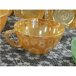 FIRE KING - MIXING BOWL WITH SPOUT AND HANDLE