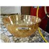 Image 1 : DEPRESSION GLASS - AMBER GLASS - SERVING BOWL