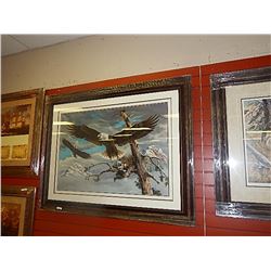 FRAMED PRINT - EAGLE - KEITH WARRICK