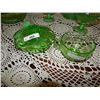 Image 1 : DEPRESSION GLASS - EMERALD GLASS - CUP AND CANDLE HOLDER - 2PC