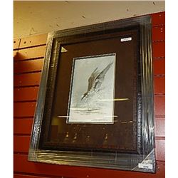 FRAMED LIMITED EDITION PRINT - "LUNGING OSPREY - ROBERT BATEMAN - GALERY ESTIMATE $625