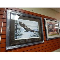 FRAMED ARTIST PROOF - LIMITED EDITION - EAGLE - JIM COLLINS - GALLERY ESTIMATE $675