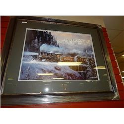 FRAMED PRINT - "HARD PULL TO ORWAY - TED BRAYLOCK - GALLERY ESTIMATE $725