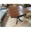Image 1 : MAHOGANY GAMING TABLE - SWIVEL TOP
