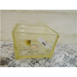 DEPRESSION GLASS - SQUARE DISH