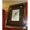 Image 1 : FRAMED LIMITED EDITION PRINT - "LUNGING OSPREY - ROBERT BATEMAN - GALERY ESTIMATE $625