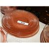 Image 1 : DEPRESSION GLASS - ROSE GLASS - SAUCERS - 6 TTL