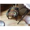 Image 1 : FOOT STOOL - QUEEN ANN LEGS