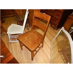 VINTAGE OAK OFFICE SIDE CHAIR