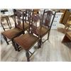 Image 1 : VINTAGE DINING CHAIRS - 4