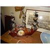 Image 1 : RETRO WOOD & METAL SHIP CLOCK