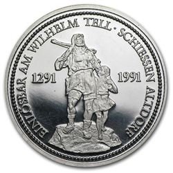 Switzerland 1 oz Platinum Shooting Thaler Proof