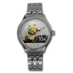 Men's Panda Aurotone Watch - Stainless Steel Bracelet