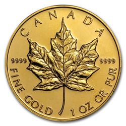 Canada 1 oz Gold Maple Leaf (Random Year)