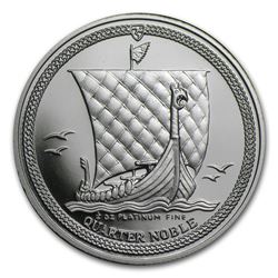 1986 Isle of Man 1/4 oz Platinum Noble Proof (w/Box & COA)