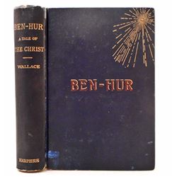 ANTIQUE 1880  1ST EDITION "BEN HUR" HARDCOVER BOOK