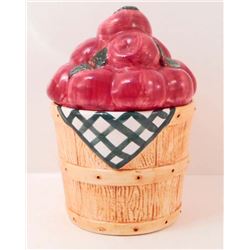 APPLE BUCKET COOKIE JAR