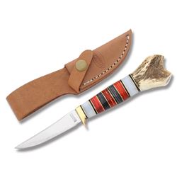 MARBLES MINI SKINNER KNIFE W/ LEATHER SHEATH
