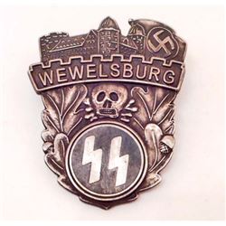 GERMAN NAZI WAFFEN SS WEWELSBURG CASTLE BADGE