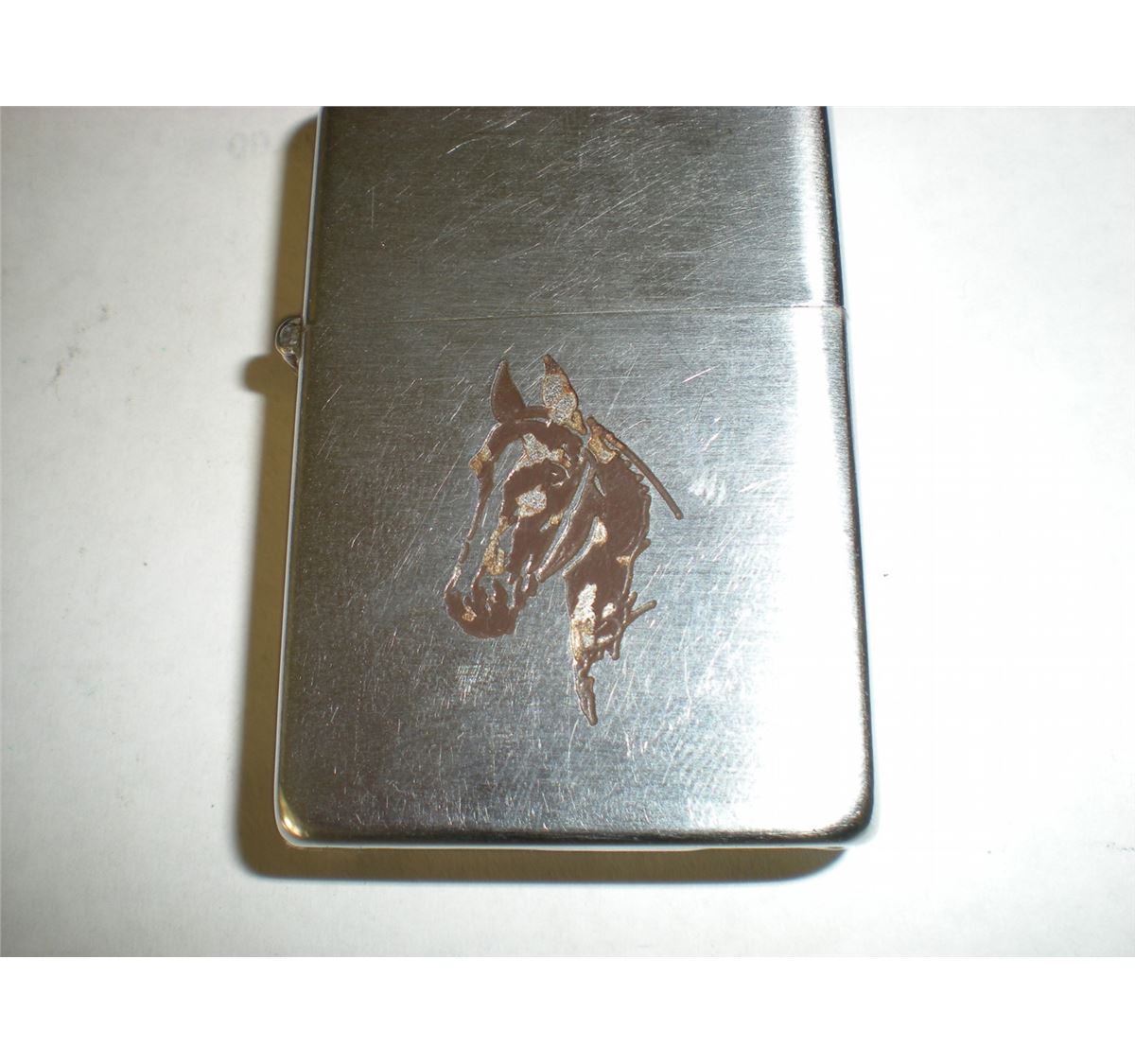 Engraved Horse Zippo Lighter