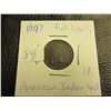 Image 1 : 1897- Full Liberty American Indian head penny