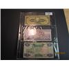 Image 1 : 3 - Assorted Foreign Bills, protected in a quality bank note page. Ready to go in your binder.      