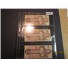Image 1 : 3 - 1986 Canadian Two Dollar Bills, protected in Bank note page.  No longer in production, or in cir