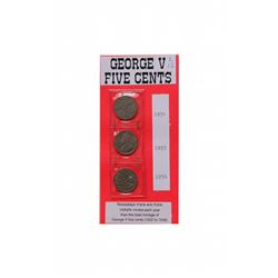L-12 George V 5? - Three different - 1934, 1935, 1936