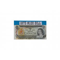 L-15 1973 Canadian $1.00 banknote - Last year of issue