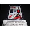 Image 1 : Certified Zach Parise and Scott Clemmensen Dual Game Jersey Card Serial Number 89/250