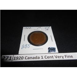 1920 Canada 1 Cent Very Fine