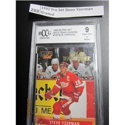 1992 Pro Set Steve Yzerman Graded