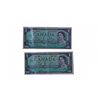 Image 1 : Two Canada Centennial $1.00 bills