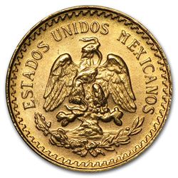 1945 Mexican Gold 2 1/2 Pesos AGW .0603