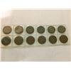 Image 1 : 12 MIXED DATE CANADIAN CENTS FROM 1920-1935. MOSTLY VF OR BETTER