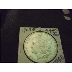 1903-P Morgan Silver Dollar, Low Mintage, MS-63